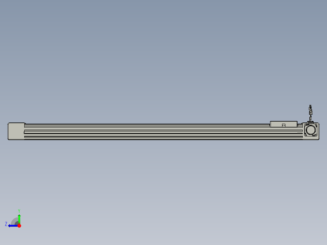威洛博直线电机模组EB6-L140-S1150-R-P40-MS3右视图