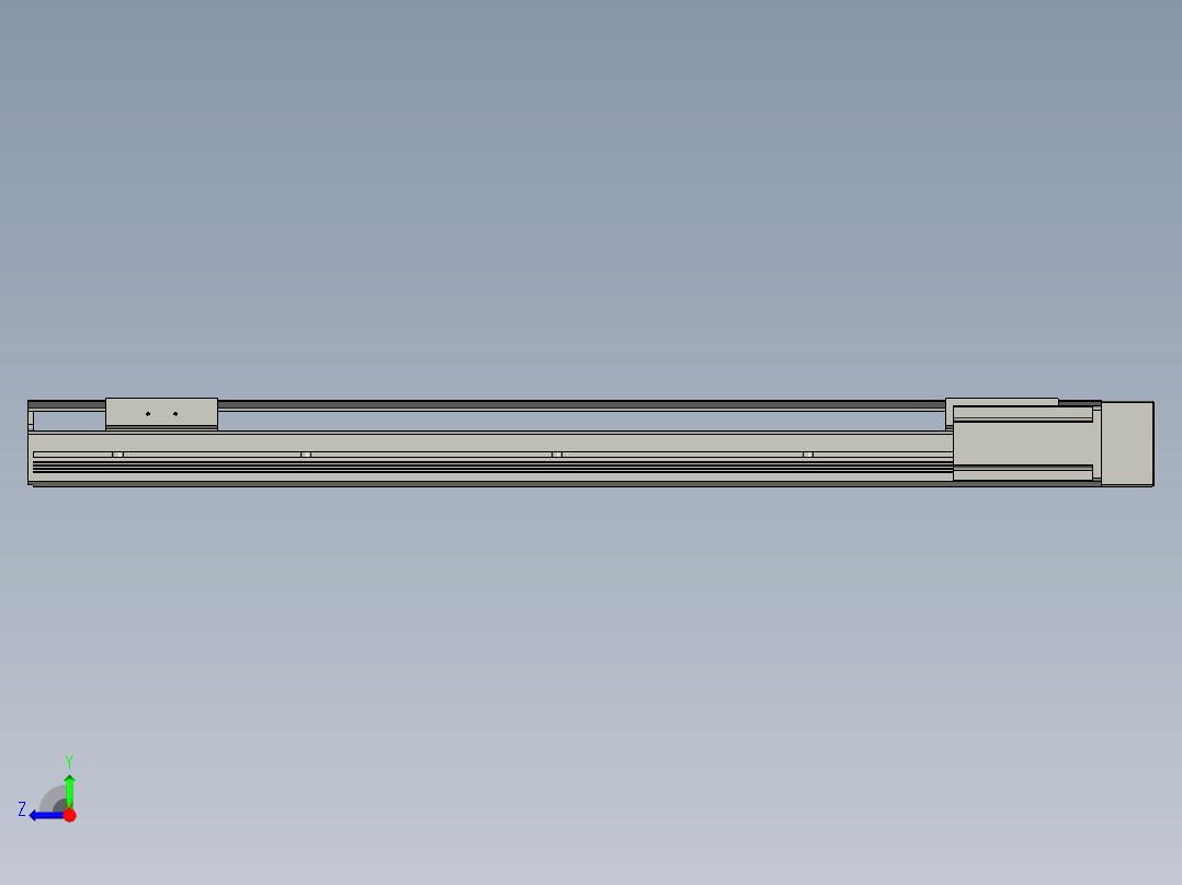 直线模组LHAT10-CA-S650-R-C3设计图纸右视图