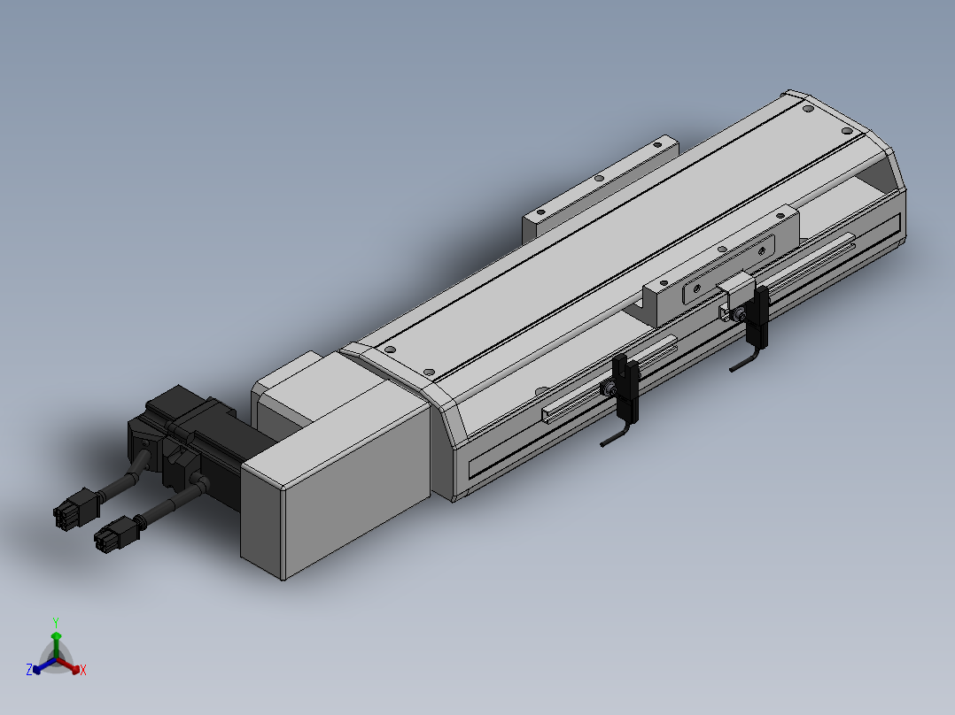 精密模组MT100-L78-100-R-M10-C4正等轴测图