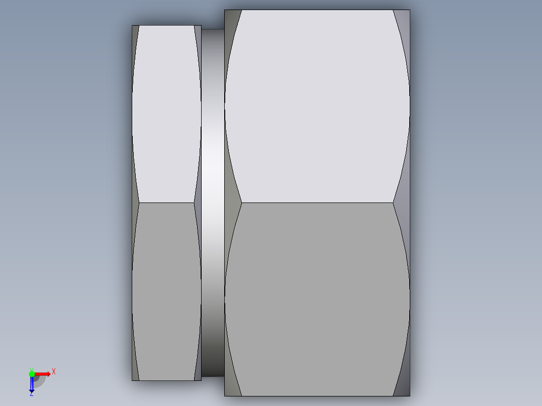 卡套式工业通用硬管接头EO_Blanking_plug_for_tube_ends_ROV35LCF俯视图