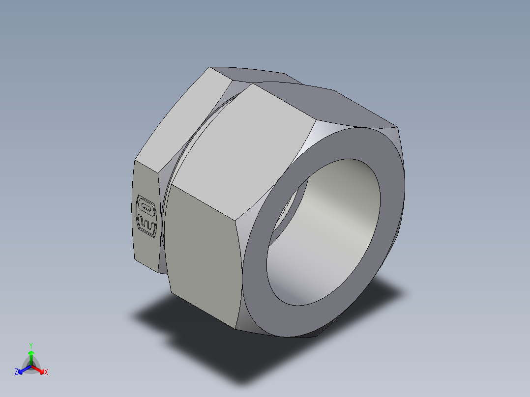 卡套式工业通用硬管接头EO_Blanking_plug_for_tube_ends_ROV35LCF正等轴测图