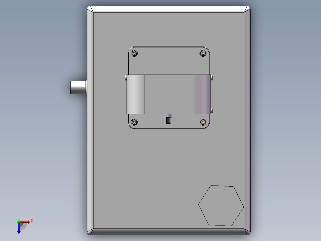 油泵装配模型俯视图