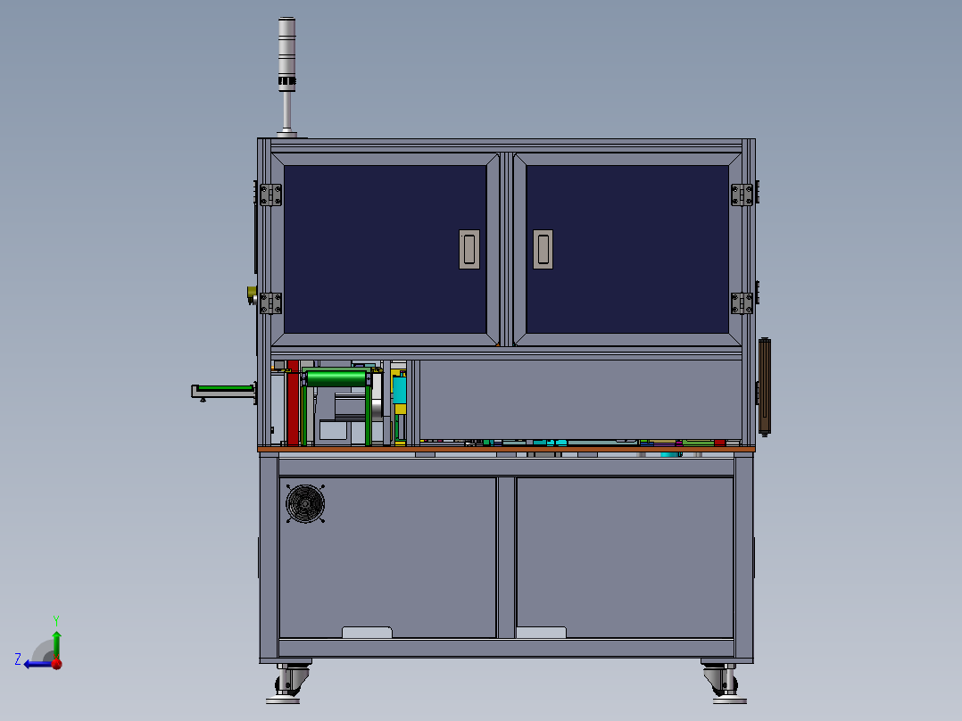 全自动激光焊接&检测机sw18右视图