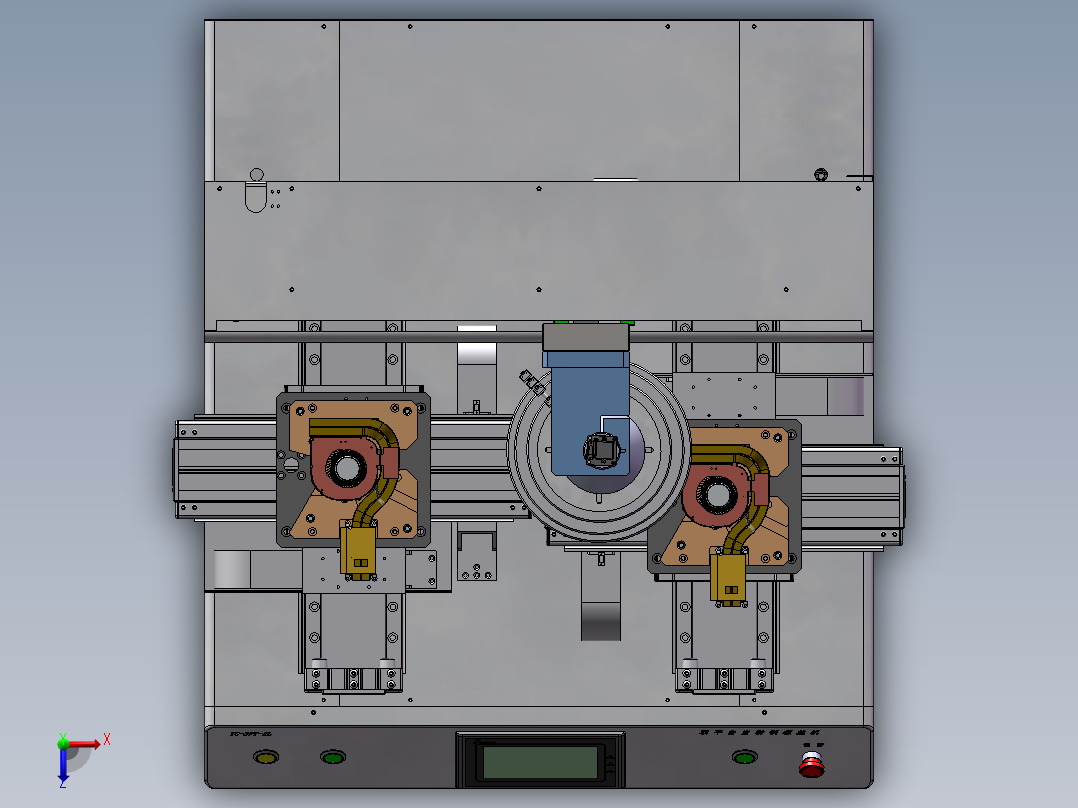 风扇检测机sw20可编辑俯视图
