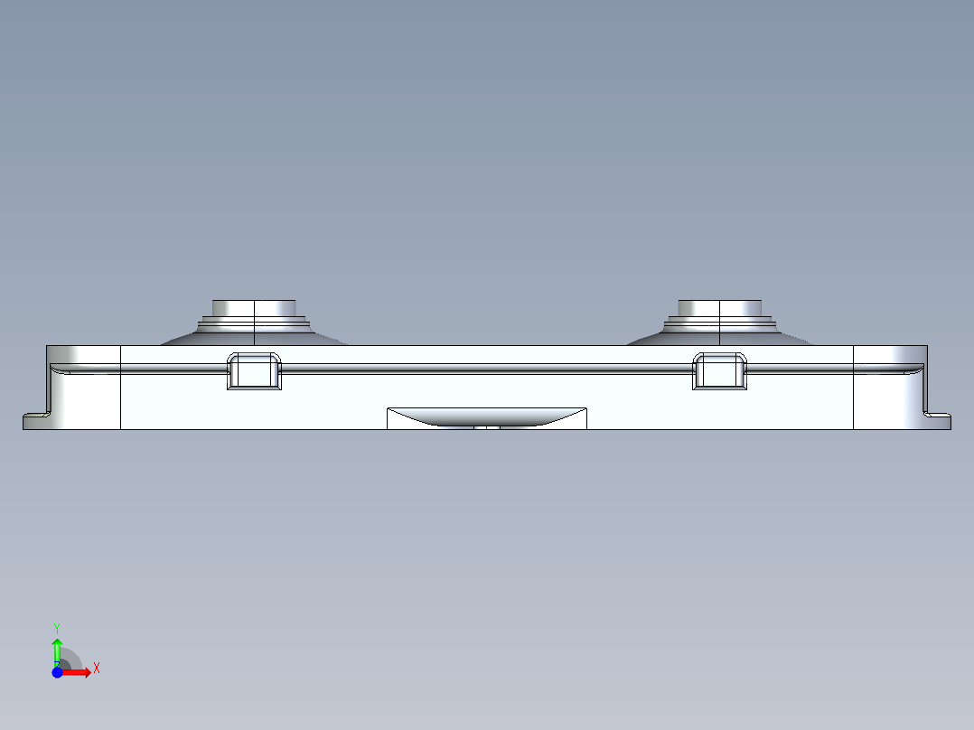 solidworks Rotax 657发动机缸盖设计前视图