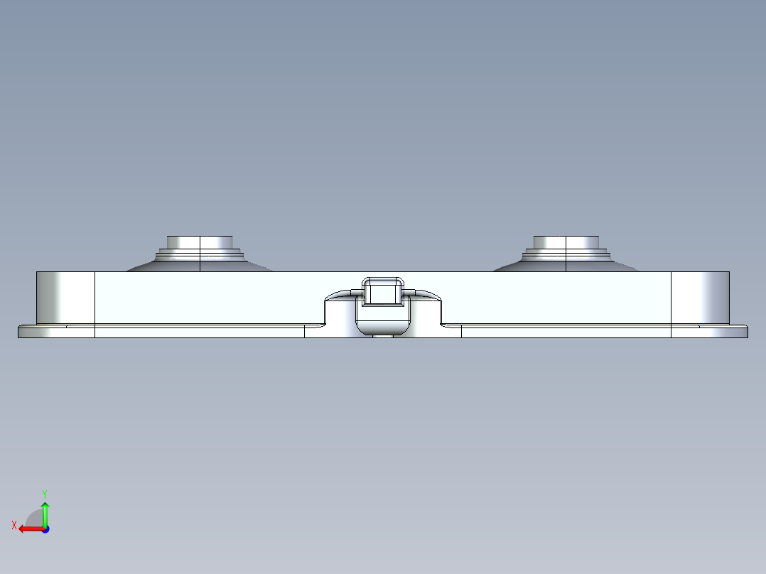 solidworks Rotax 657发动机缸盖设计后视图