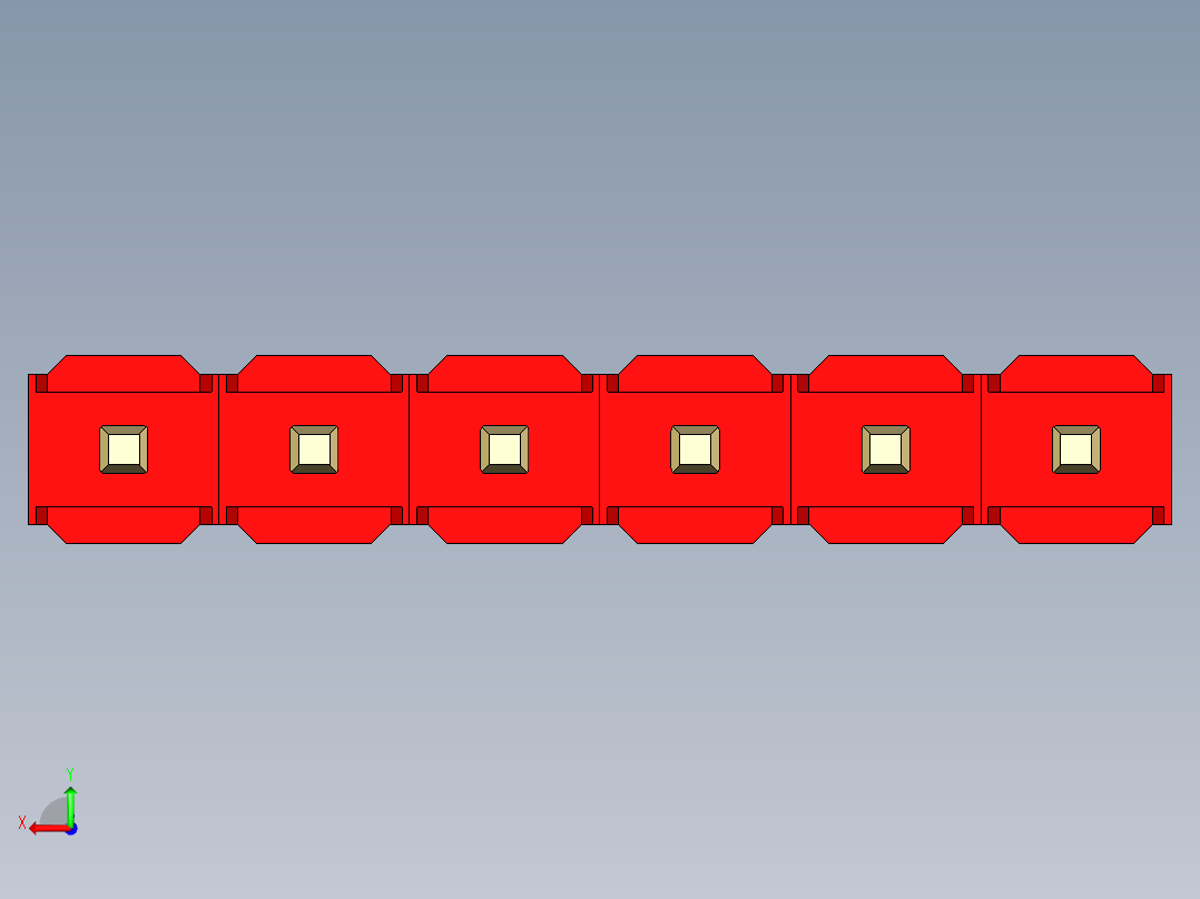 彩色公头100mil（2.54mm）系列-DS1021_red_1x06p_100mil_Type5_rev1.0后视图