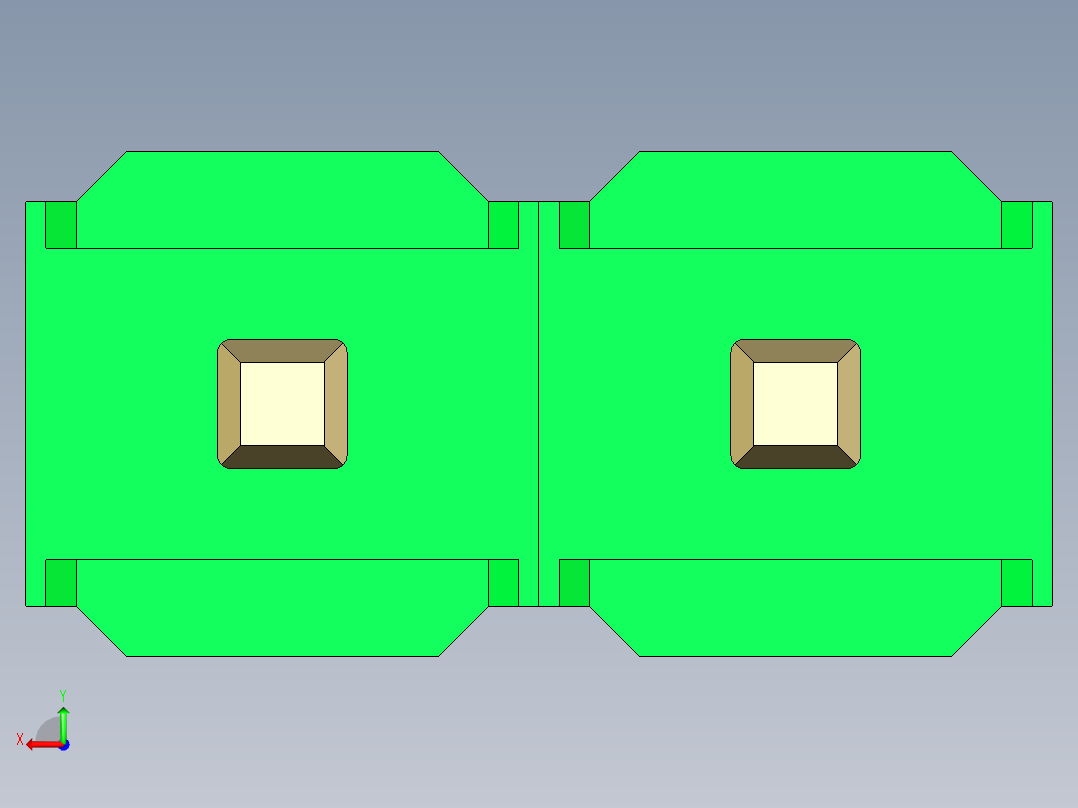 彩色公头100mil（2.54mm）系列-DS1021_green_1x02p_100mil_Type19_rev1.0后视图