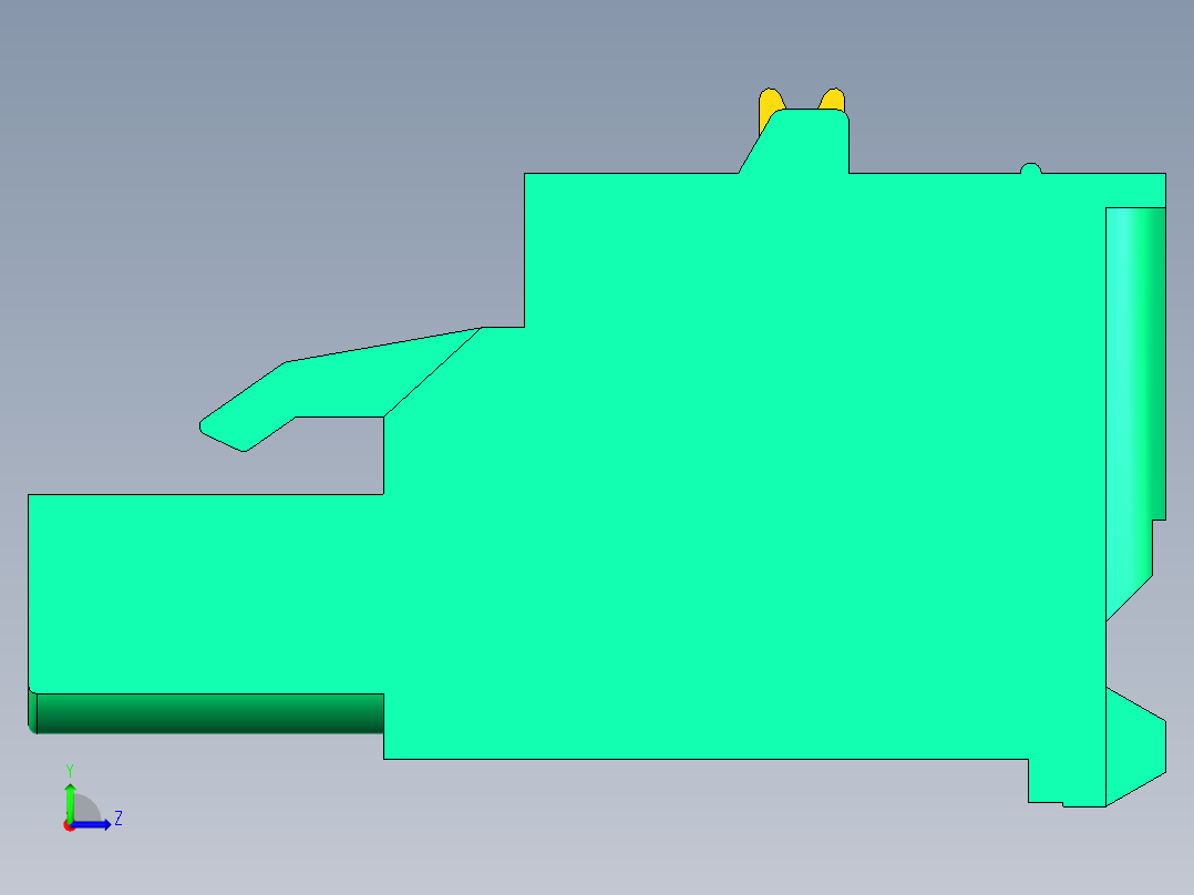 DEGSON 2EDG 系列 5.0mm 可插拔接线端子组-2EDGKDA-5.0-20P-14-00AH左视图