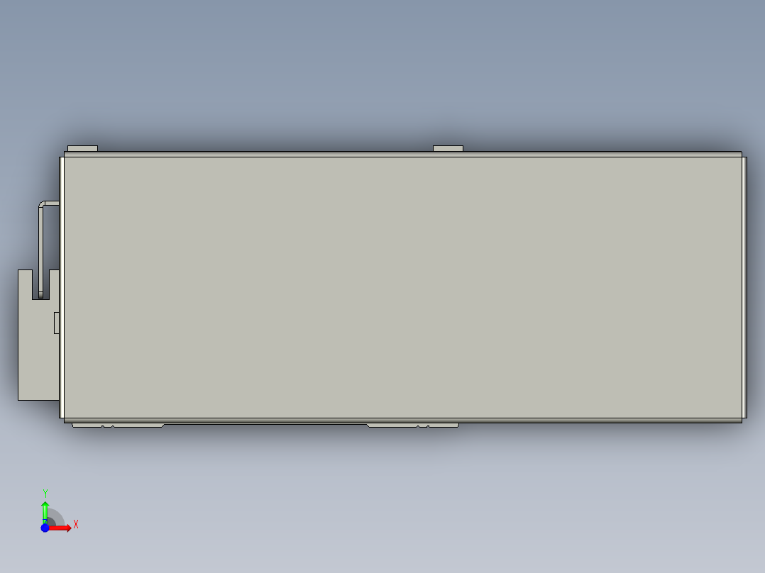 直线模组WG-LHA12-S450-L设计图纸前视图