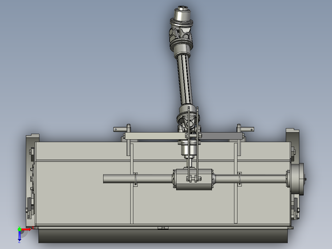 旋耕机3D俯视图