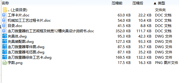 走刀拨重器的铣宽12槽夹具设计及加工工艺装备含4张CAD图