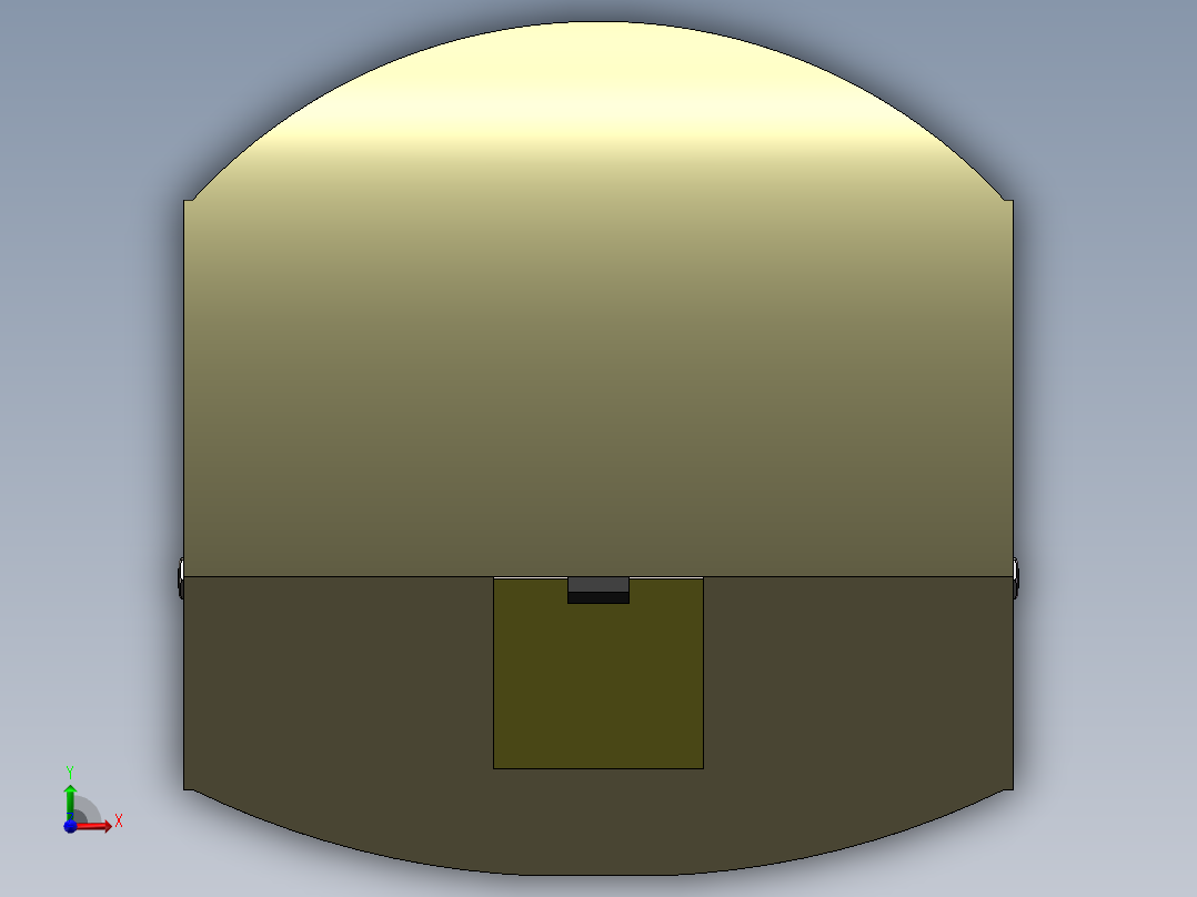 吸尘机器人模型前视图