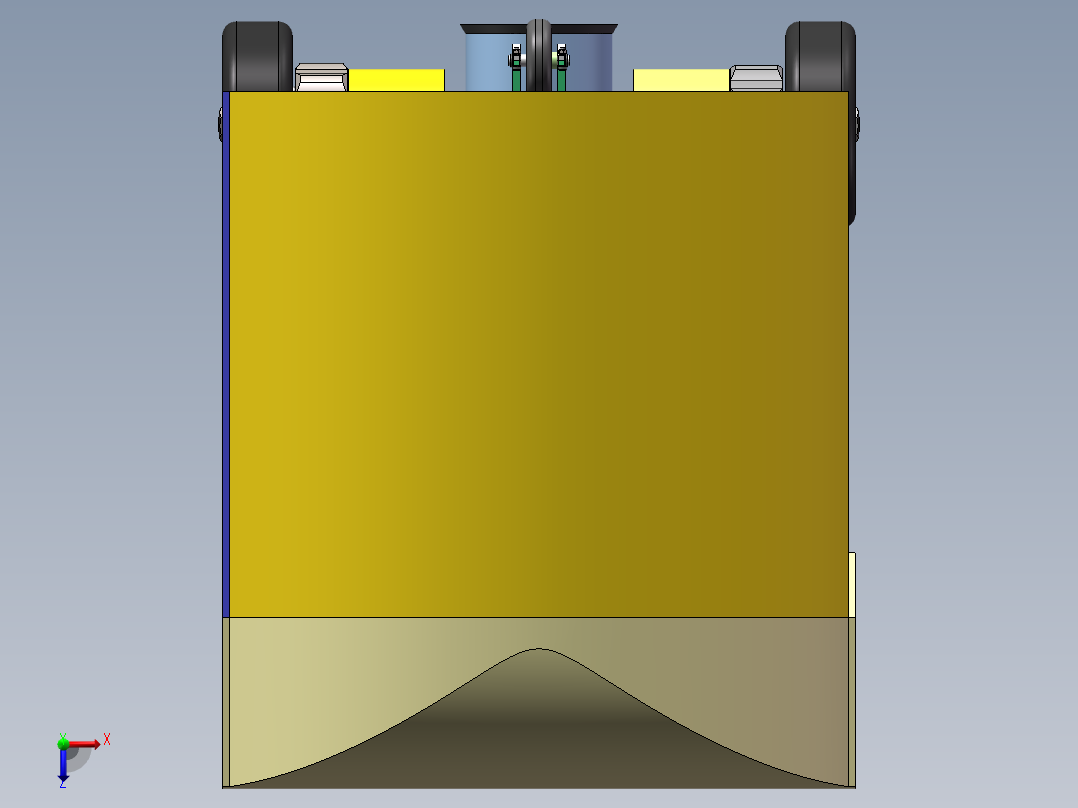 吸尘机器人模型俯视图