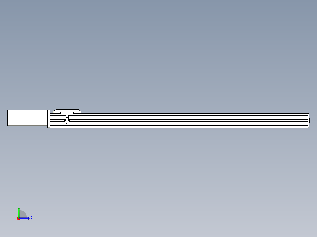 同步带全封闭直线模组TPA-HCB-85D-90-L900-MR-C-P20-N3左视图