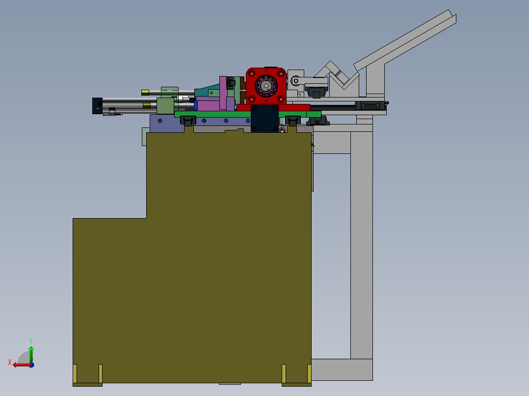 盘管校直切断弯管一体机后视图