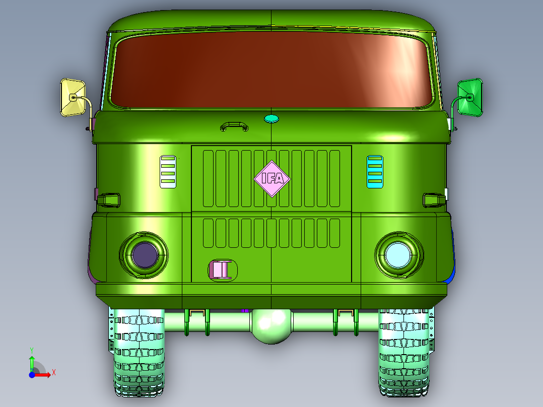 东德依发W50多用途轻型卡车前视图