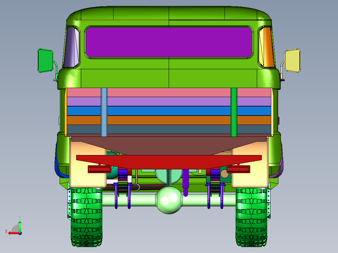 东德依发W50多用途轻型卡车后视图