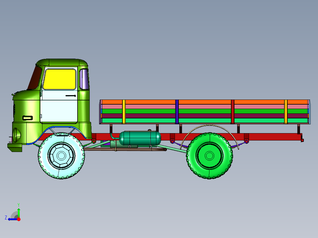 东德依发W50多用途轻型卡车右视图