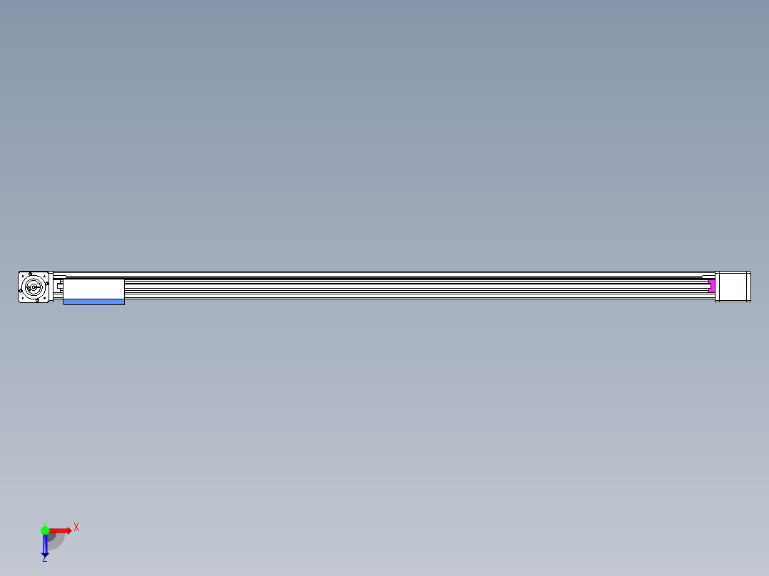 威洛博LB.GB同步带传动--欧规系列GB8-L192-S1700-BR-P75-K俯视图