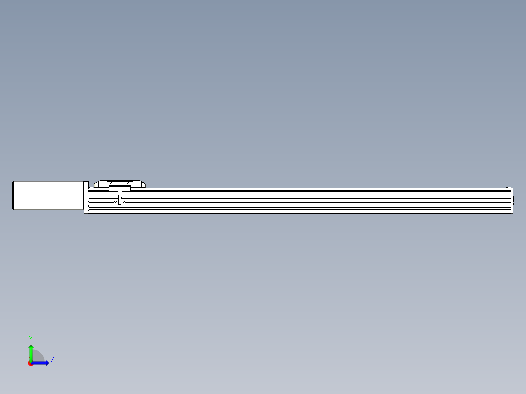 同步带全封闭直线模组TPA-HCB-85D-90-L800-MR-C-P20-N3左视图