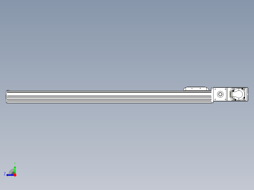 同步带全封闭直线模组TPA-HCB-85D-90-L800-MR-C-P20-N3右视图
