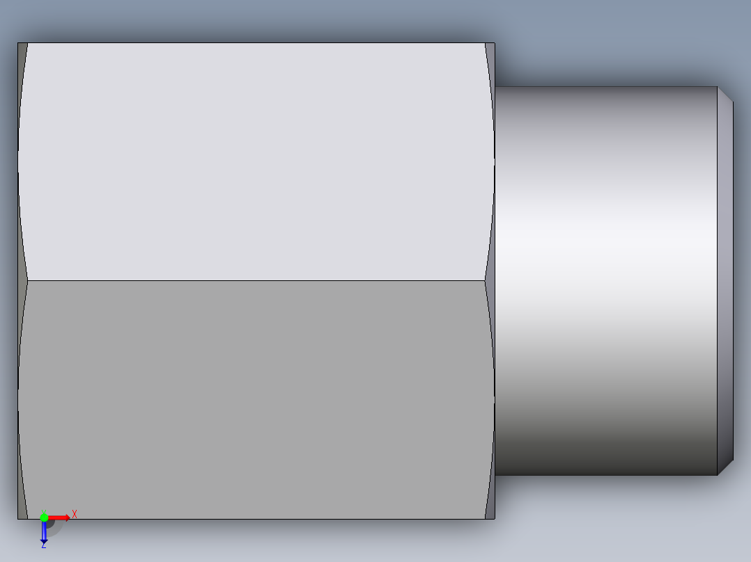 卡套式工业通用硬管接头EO_Swivel_connector_GAI12LM71X俯视图