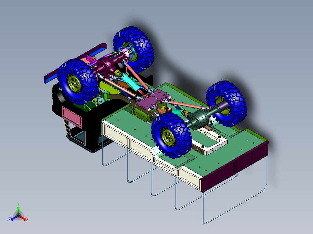 遥控重型越野电动载货车卡车