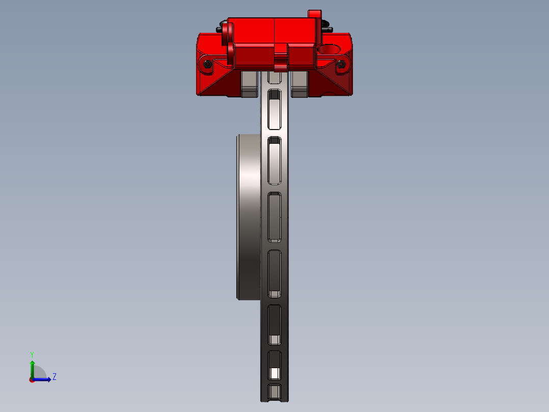 汽车碟刹左视图
