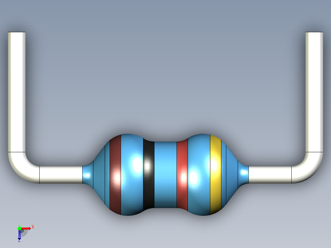 无源元件封装-RES-0.125W-H-MF俯视图