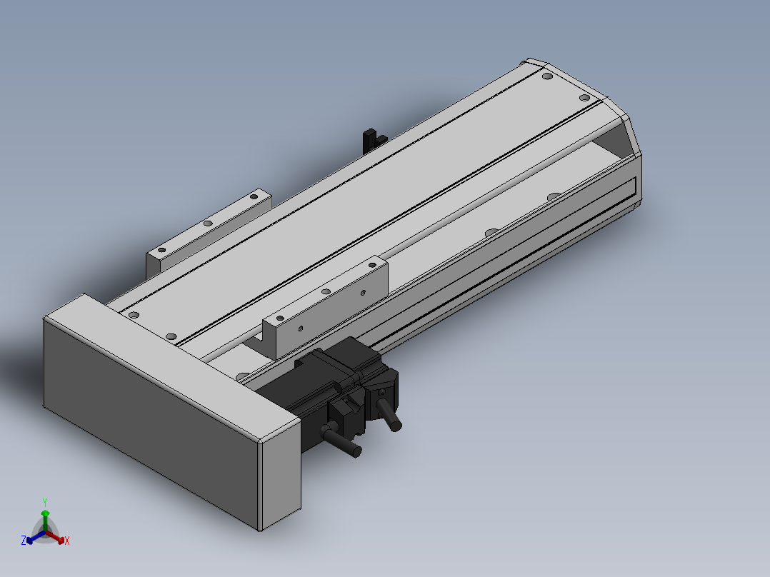 精密模组MY100-T10-150L-BL-P10B-C4-C正等轴测图