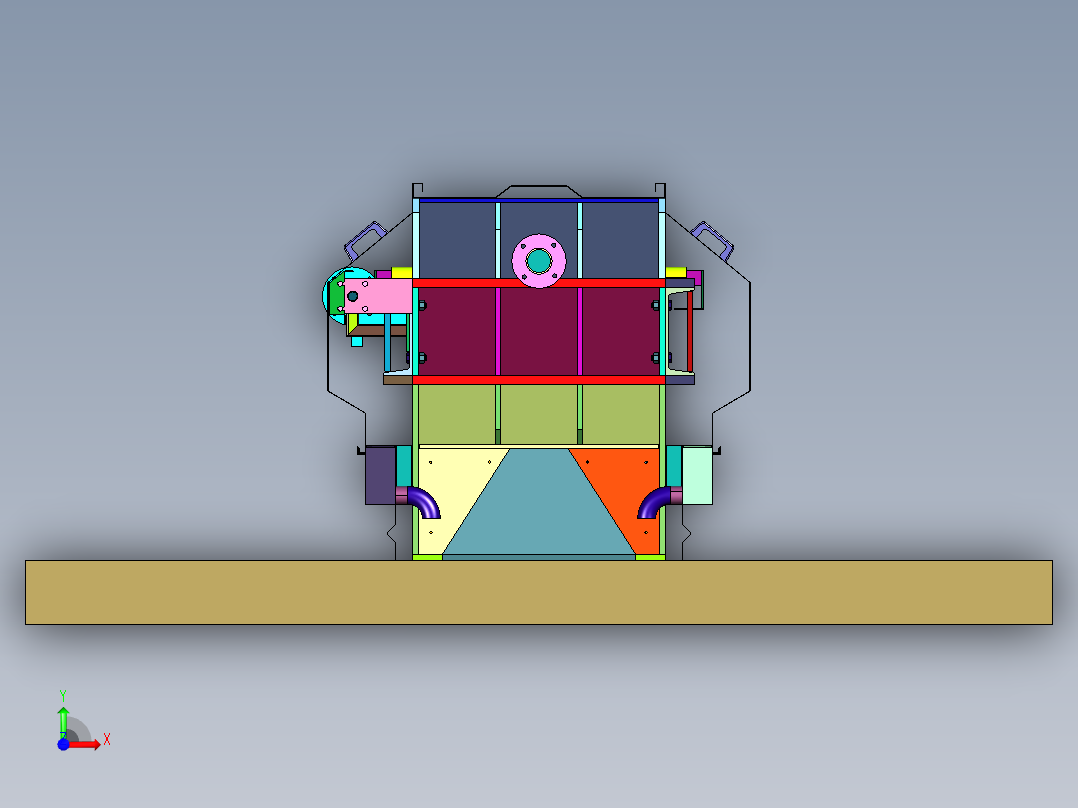 板框程控全自动压滤机前视图