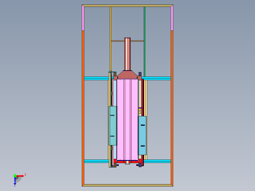 板框程控全自动压滤机俯视图