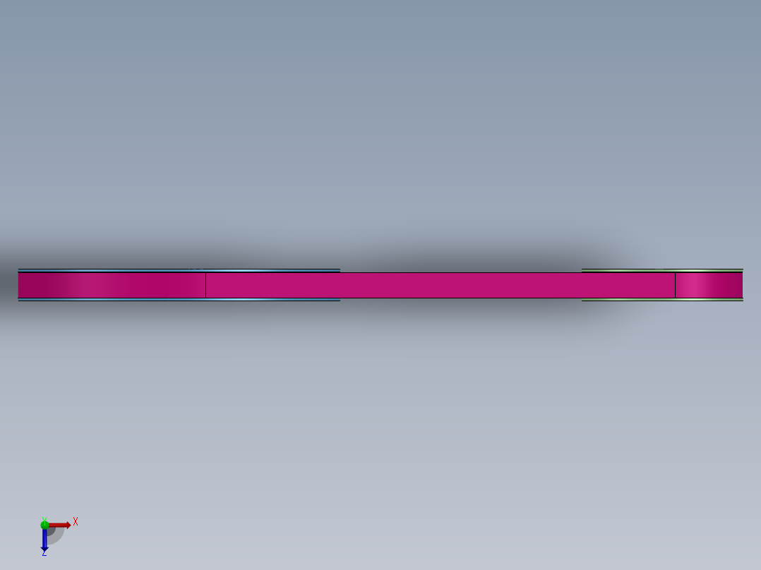 皮带和滑轮-6--sw三维 3d模型设计图俯视图