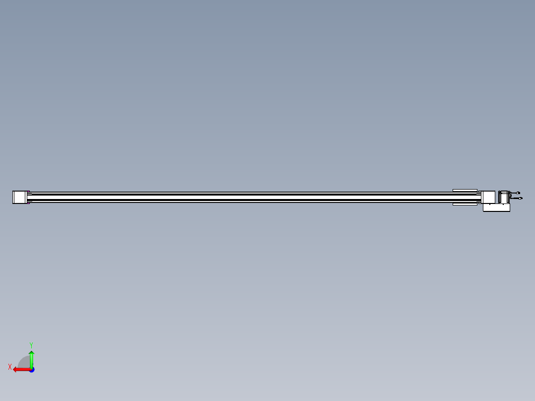 威洛博LB.GB同步带传动--欧规系列GB8-L96-S3100-BL-P75后视图