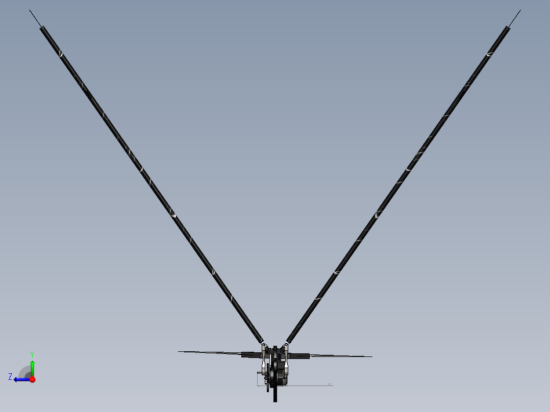 机械鸟模型图三维右视图