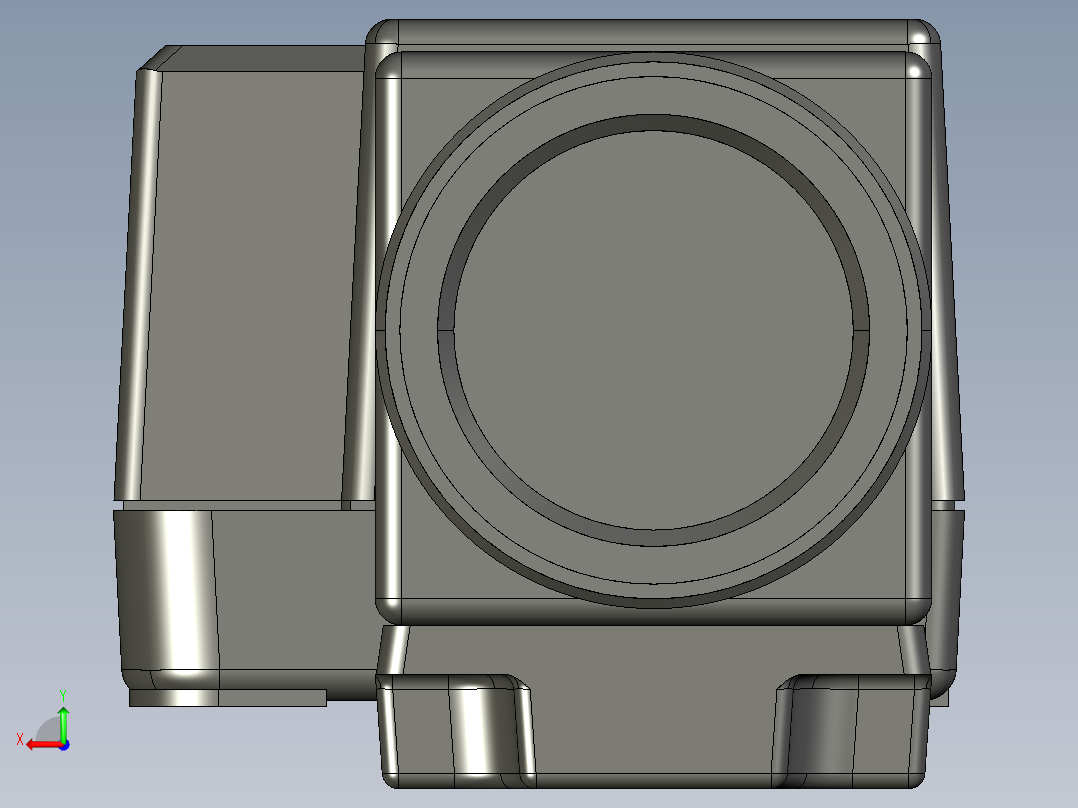 基恩士CV-S200C_M_kc图纸模型后视图