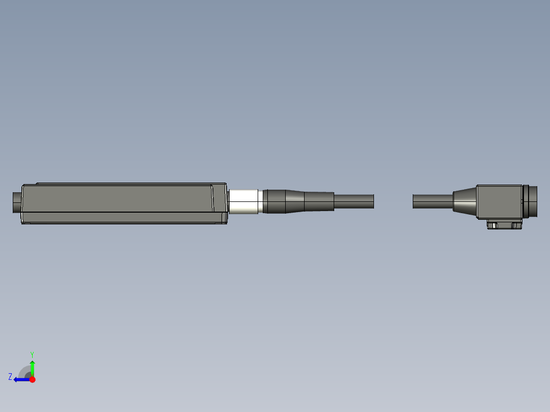 基恩士CV-S200C_M_kc图纸模型右视图