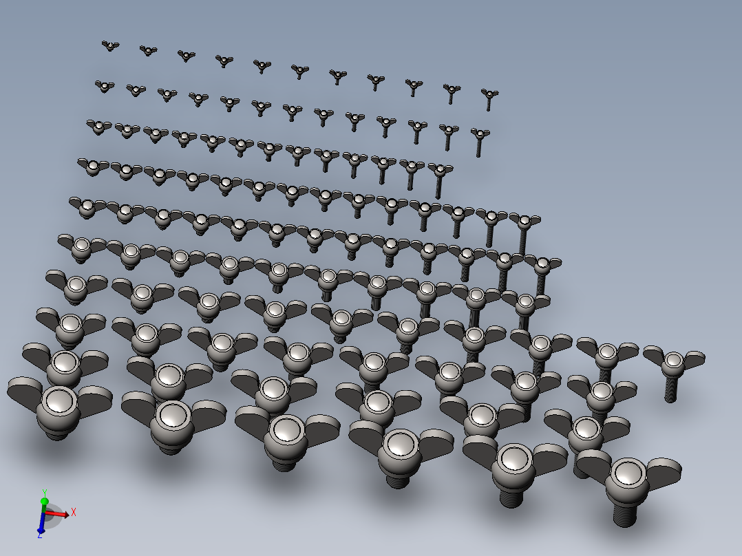 各种蝶形螺母羊角螺母