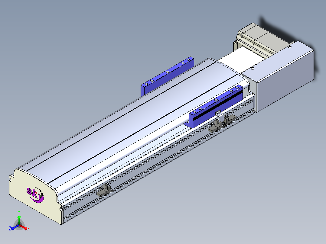 同步带滑台-半封闭B17H-L50-S350-R-P75-D3