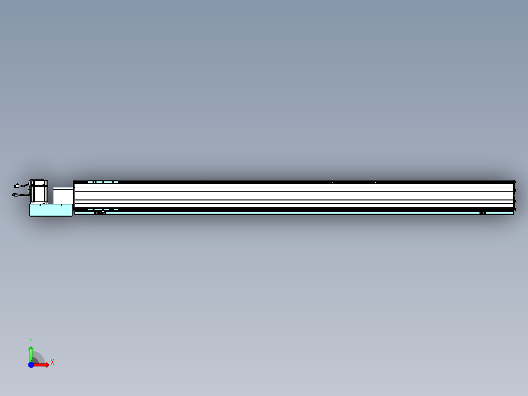威洛博VBF同步带传动一般环境VBF14-L45-S1750-BL-ZP75-C3前视图