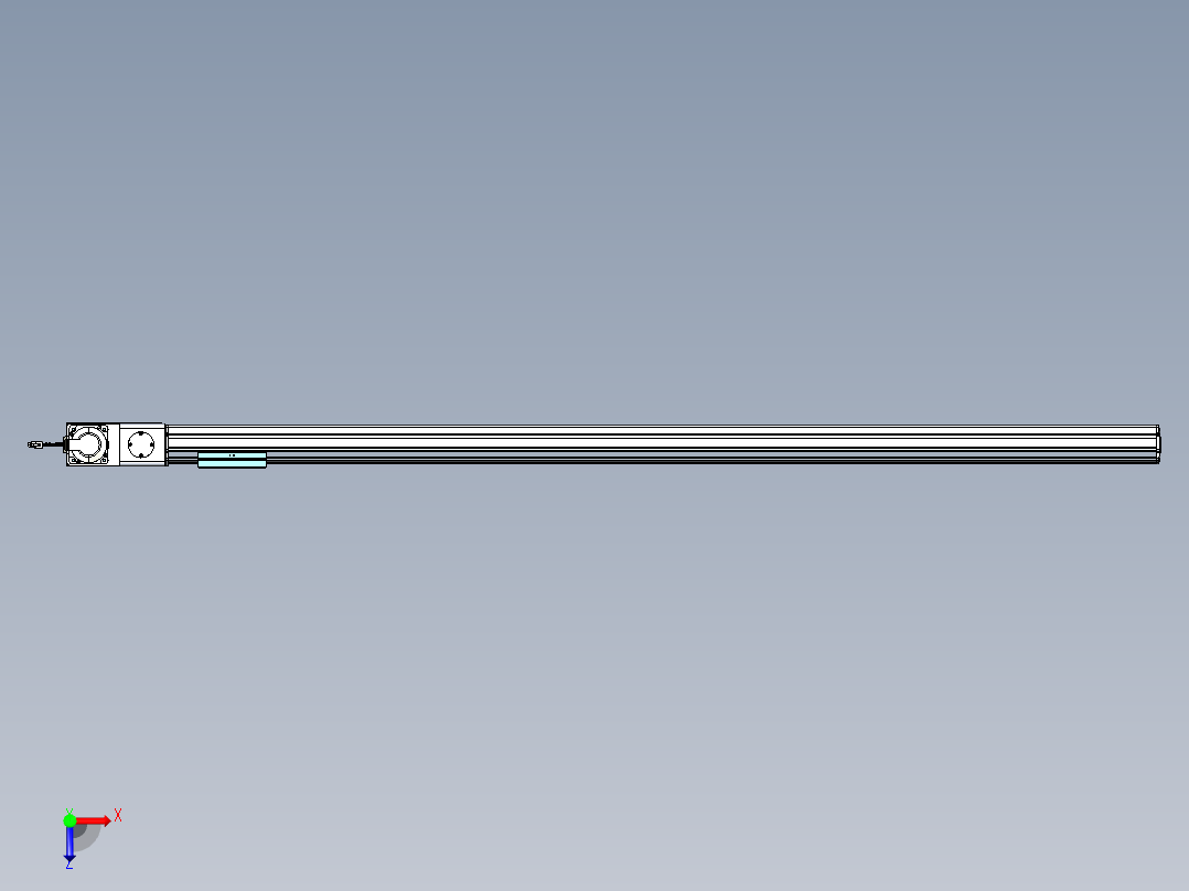 威洛博VBF同步带传动一般环境VBF14-L45-S1750-BL-ZP75-C3俯视图