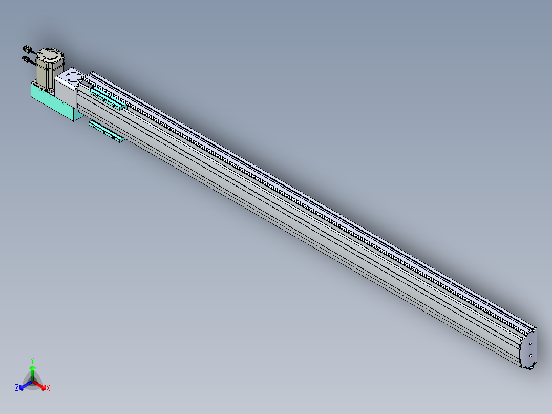 威洛博VBF同步带传动一般环境VBF14-L45-S1750-BL-ZP75-C3正等轴测图