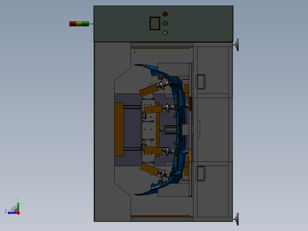 超声波焊接机（焊接后保险杠+倒车雷达支架右视图