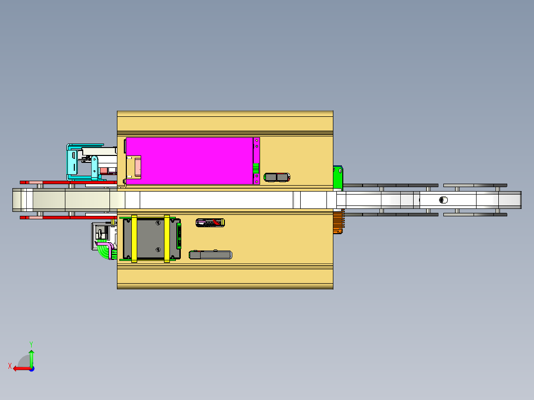 定制 ROG 电脑后视图
