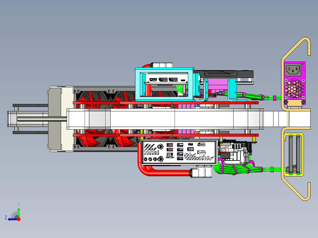 定制 ROG 电脑右视图