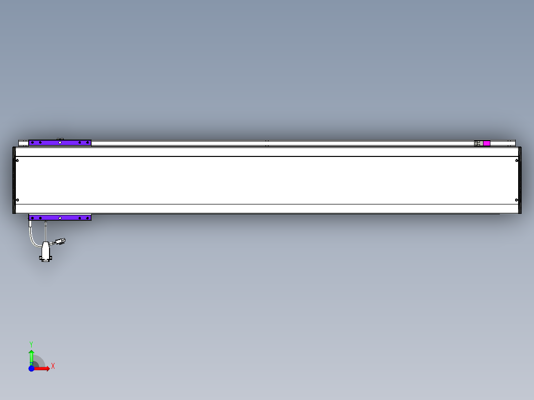 威洛博VL系列直线电机模组-VL17E2-S1050前视图
