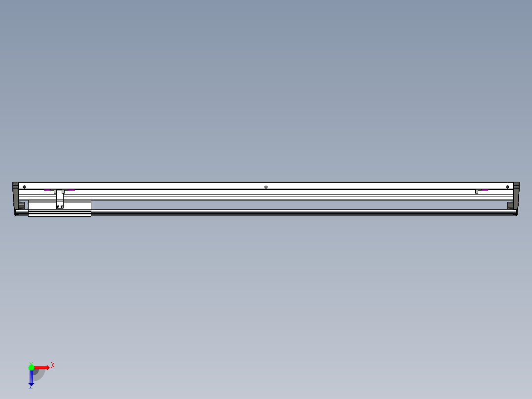 威洛博VL系列直线电机模组-VL17E2-S1050俯视图