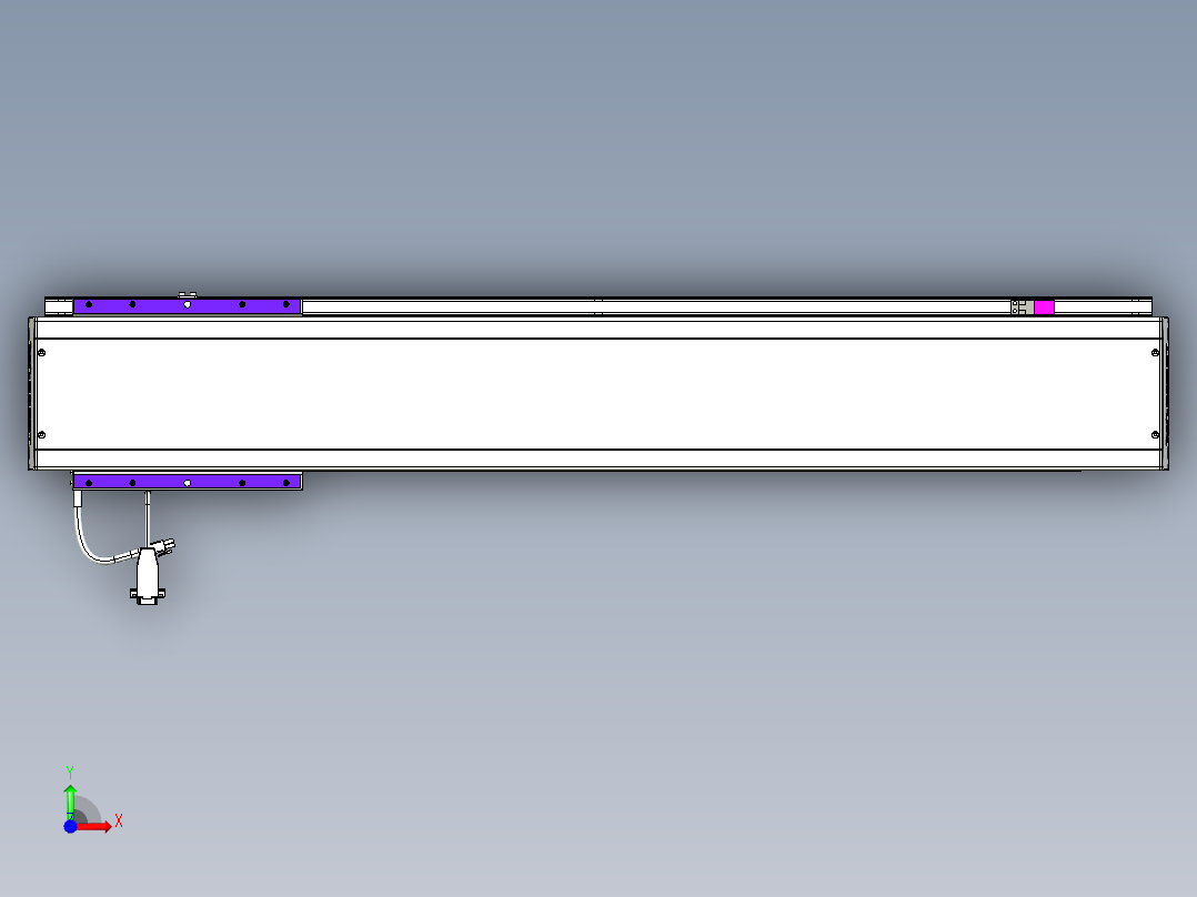 威洛博VL系列直线电机模组-VL14S3-S750前视图