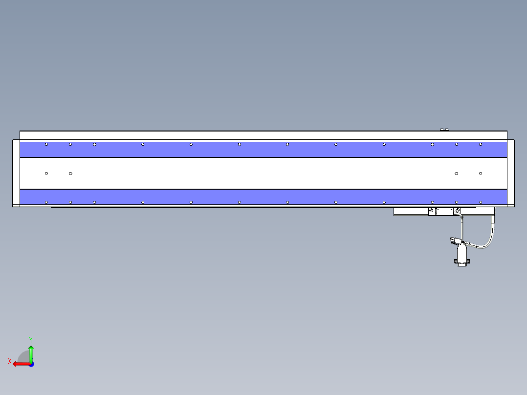 威洛博VL系列直线电机模组-VL14S3-S750后视图